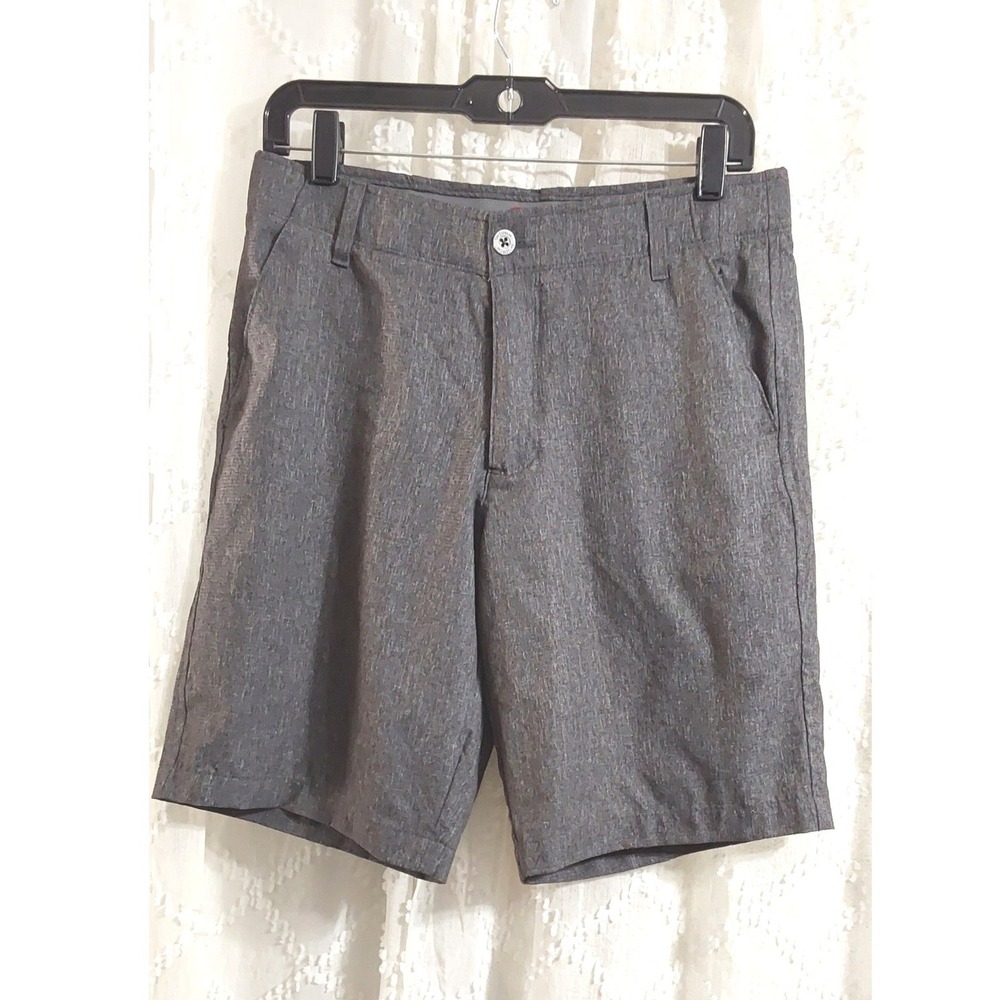 Swiss Tech Mens Performance Hybrid Shorts Heathered Charcoal Gray Size 30